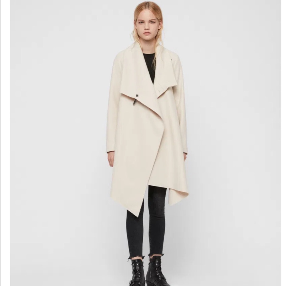 AllSaints Cream City Monument Coat - Picture 3 of 3